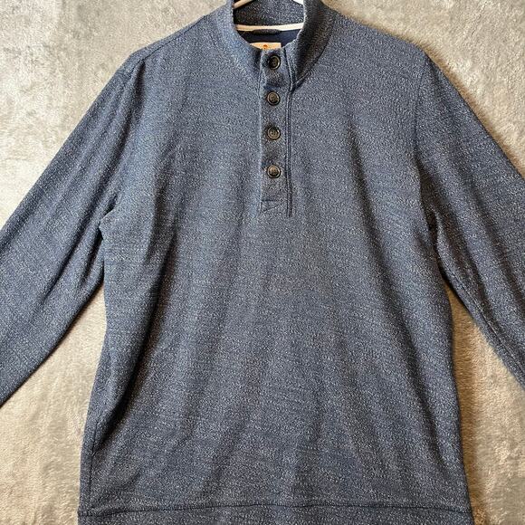 Marine Layer Clayton Pullover in‎ Light Blue Heather Size Large - Picture 5 of 7